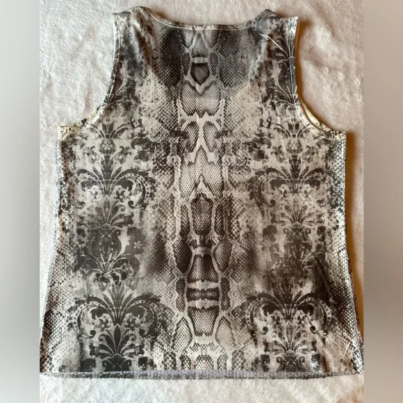 Chico’s Snake Print Sleeveless Top Womens Size 1 - Picture 4 of 5